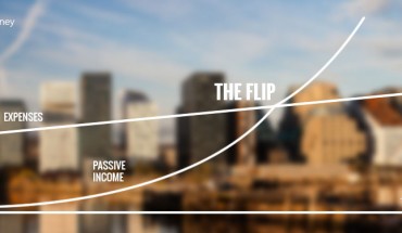 Cover image showing The Flip as when passive income crosses expenses